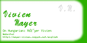 vivien mayer business card